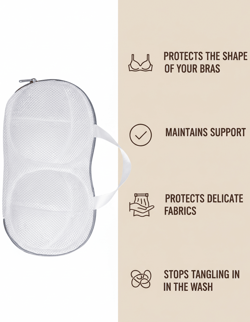 Bra Laundry Bag in Gray - Bra Protector | Lumisensy