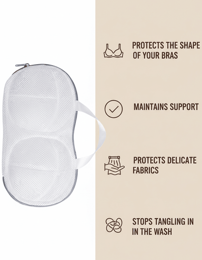 Bra Laundry Bag in Gray - Bra Protector | Lumisensy