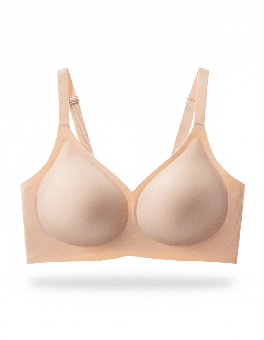 Classic Seamless Wireless Jelly Support Bra in Pink - Cloud-Lift Support | Lumisensy