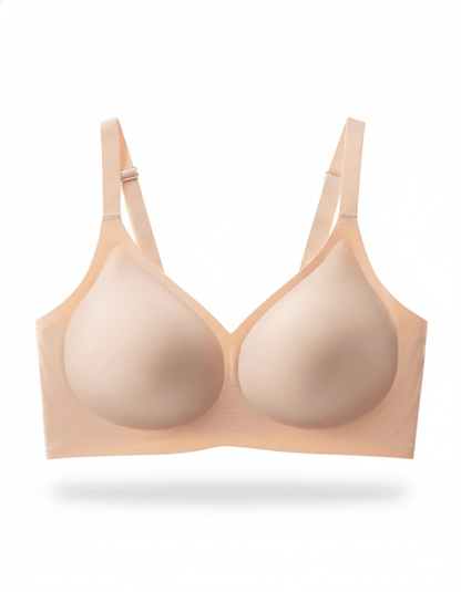 Classic Seamless Wireless Jelly Support Bra in Pink - Cloud-Lift Support | Lumisensy