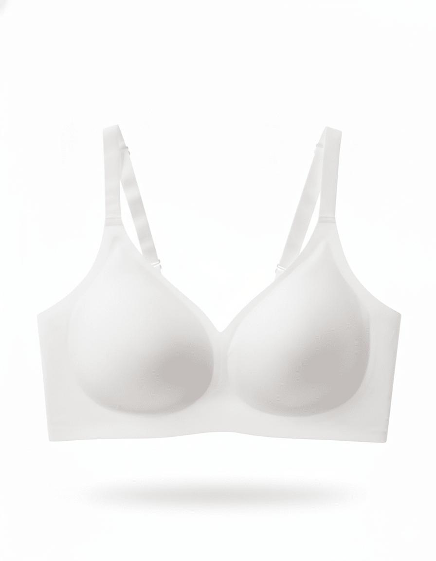 Classic Seamless Wireless Jelly Support Bra in Gray - Cloud-Lift Support | Lumisensy