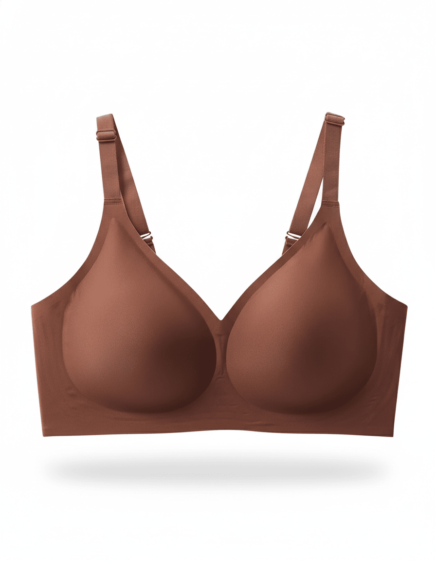 Classic Seamless Wireless Jelly Support Bra in White - Cloud-Lift Support | Lumisensy