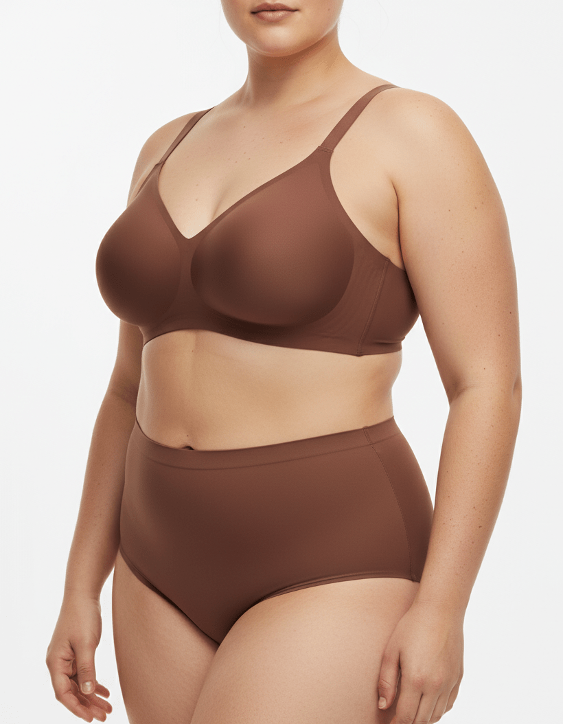Classic Seamless Wireless Jelly Support Bra in Gray - Cloud-Lift Support | Lumisensy