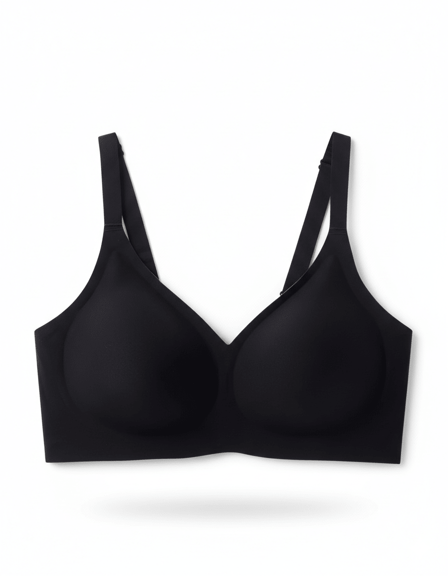 Classic Seamless Wireless Jelly Support Bra in Brown - Cloud-Lift Support | Lumisensy