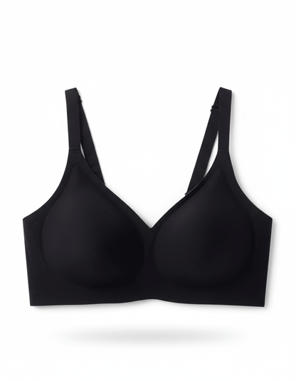 Classic Seamless Wireless Jelly Support Bra in Brown - Cloud-Lift Support | Lumisensy