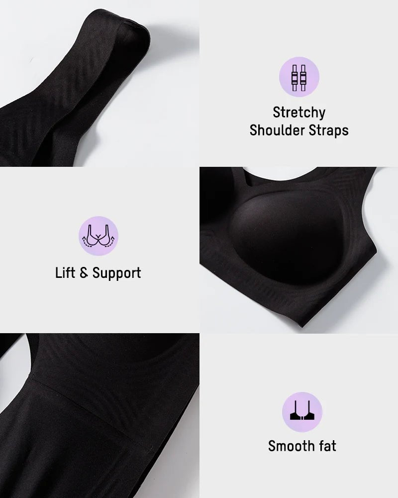 CloudBound™ Wireless Jelly Bra — Cloud-Lift Support in Coffee - Cloud-Lift Support | Lumisensy