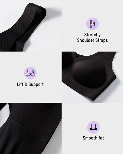 CloudBound™ Wireless Jelly Bra — Cloud-Lift Support in Coffee - Cloud-Lift Support | Lumisensy