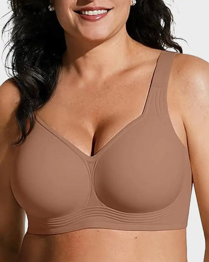 CloudBound™ Wireless Jelly Bra — Cloud-Lift Support in Sand - Cloud-Lift Support | Lumisensy