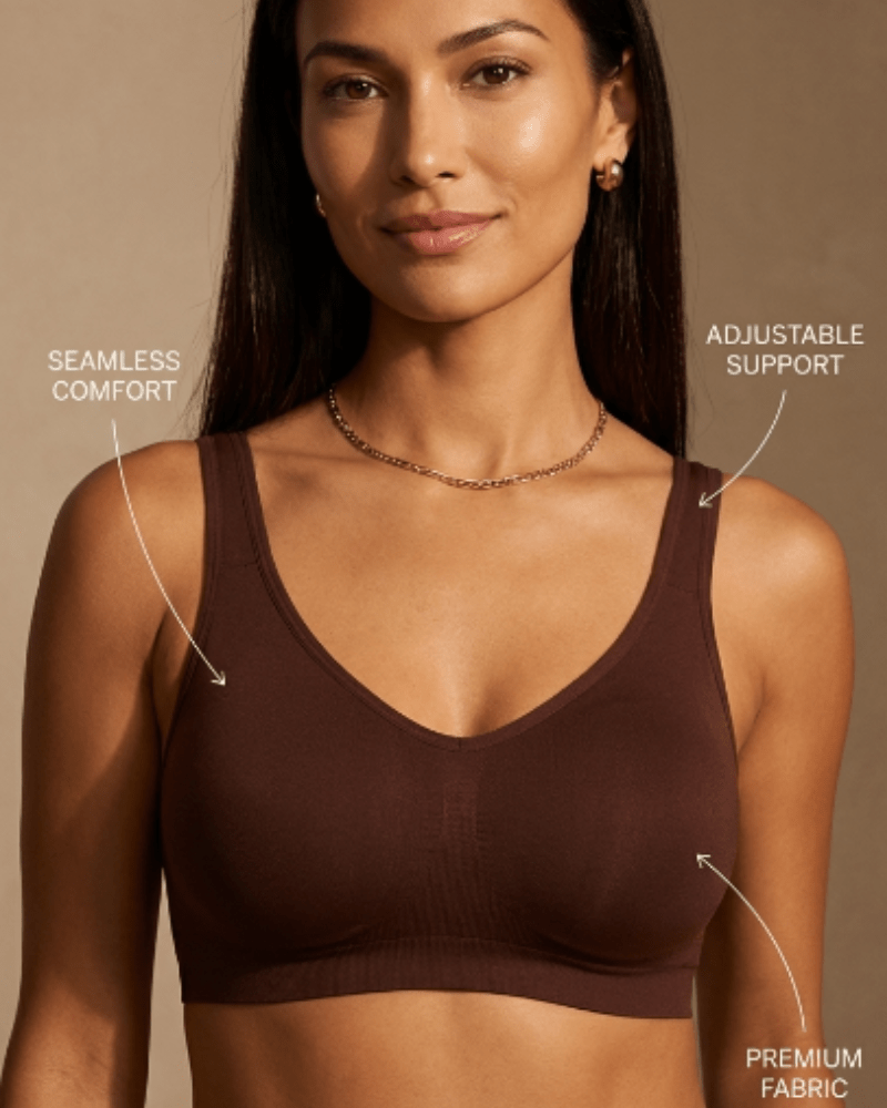 Daily Original Wire-Free Bra in Coffee - Wireless Comfort | Lumisensy