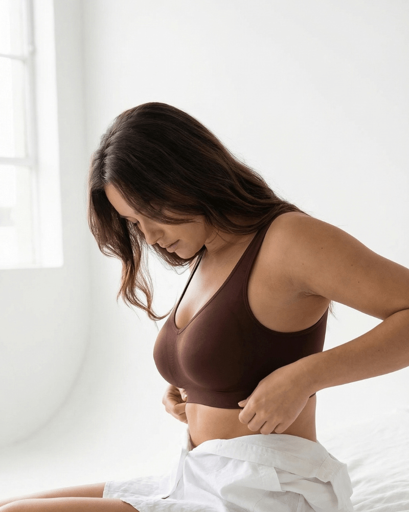 Daily Original Wire-Free Bra in Coffee - Wireless Comfort | Lumisensy