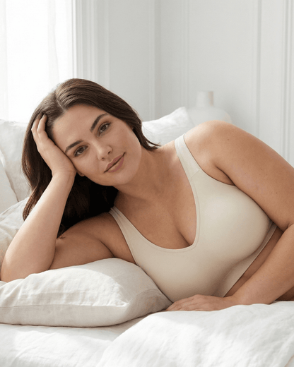 Daily Original Wire-Free Bra in White - Wireless Comfort | Lumisensy
