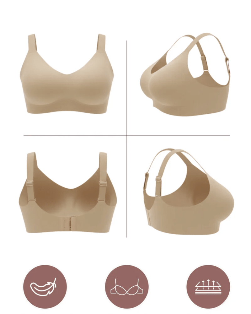 Everyday Lift Reinforced Support Bra in BLACK - Everyday Comfort | Lumisensy