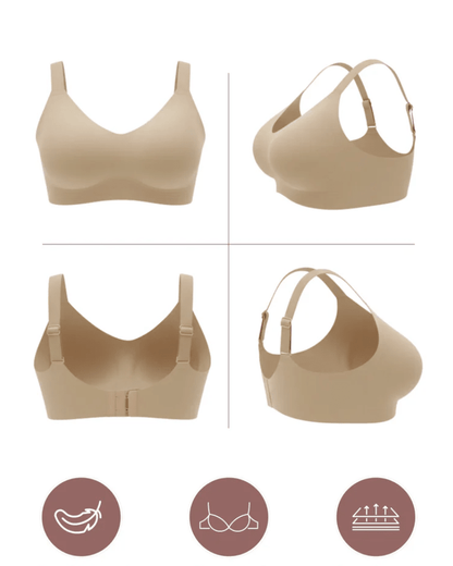 Everyday Lift Reinforced Support Bra in BLACK - Everyday Comfort | Lumisensy