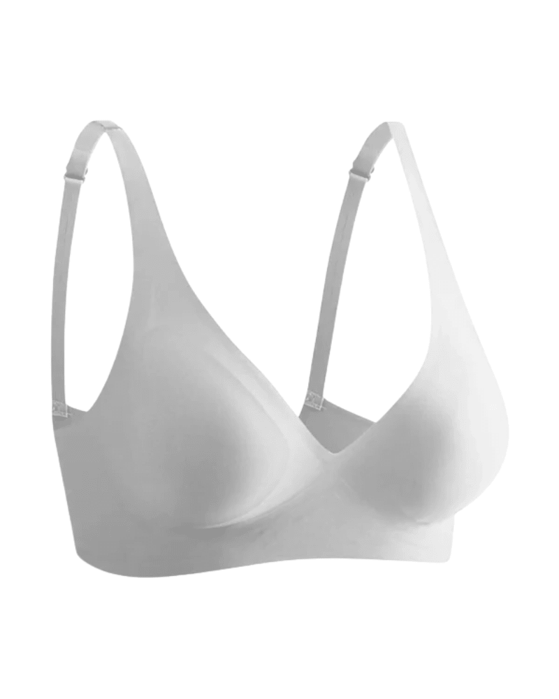 Fit Bra with Removable Pads and Thin Straps in Pink - Thin Strap Design | Lumisensy