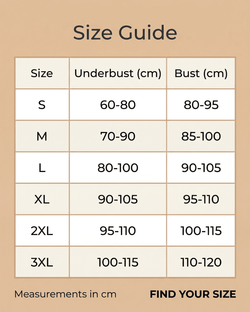 Lumisensy - Lumisensy® Plus Size Bra Full Support - SAND - M - Lumisensy® Plus Size Bra Full Support