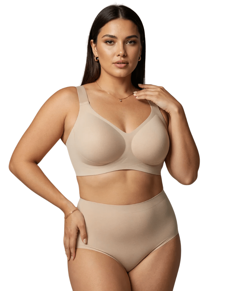 Lumisensy - Lumisensy® Plus Size Bra Full Support - SAND - M - Lumisensy® Plus Size Bra Full Support