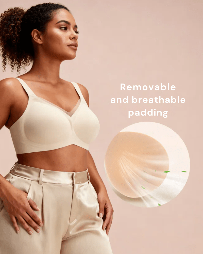 Lumisensy - Lumisensy® Plus Size Seamless Elegance Bra - SAND - M - Lumisensy® Plus Size Seamless Elegance Bra