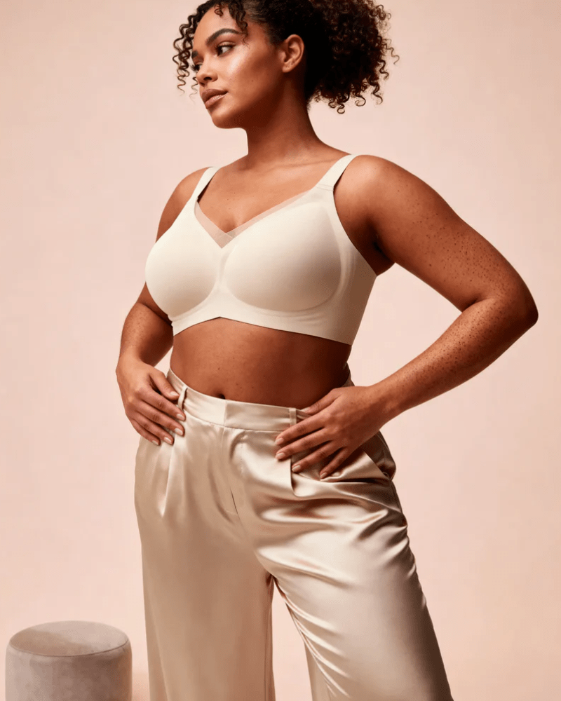 Lumisensy - Lumisensy® Plus Size Seamless Elegance Bra - SAND - M - Lumisensy® Plus Size Seamless Elegance Bra