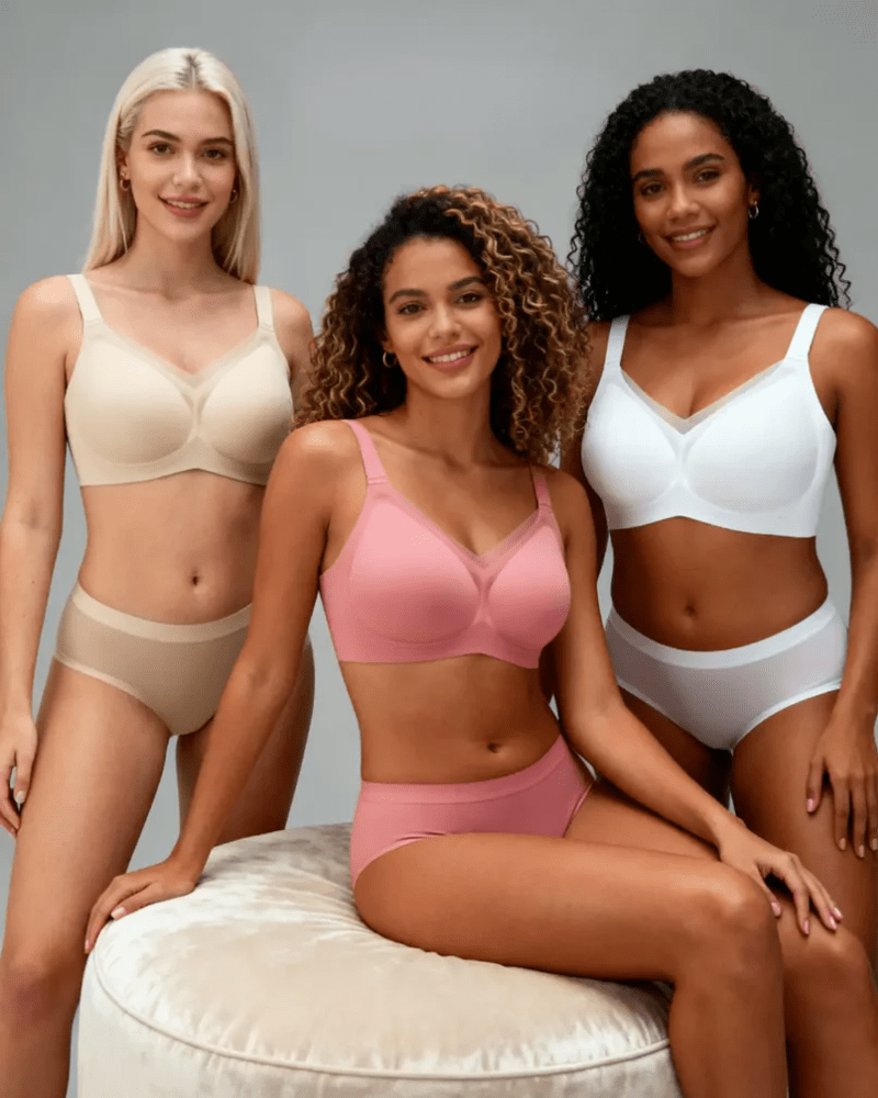 Lumisensy - Lumisensy® Plus Size Seamless Elegance Bra - SAND - M - Lumisensy® Plus Size Seamless Elegance Bra