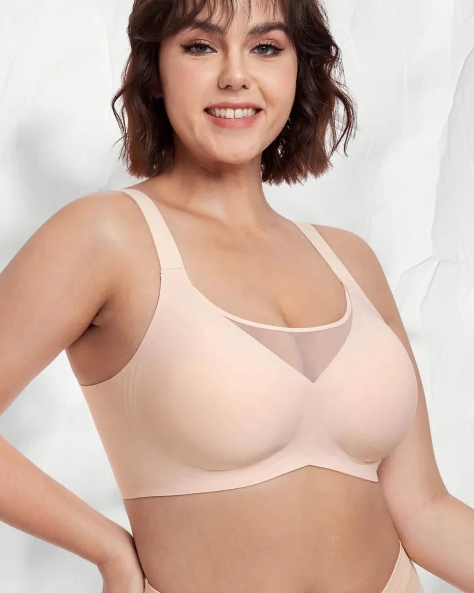 Lumisensy - LUMISENSY PLUS SIZE SEAMLESS LUMI BRA - Gray - M - LUMISENSY PLUS SIZE SEAMLESS LUMI BRA