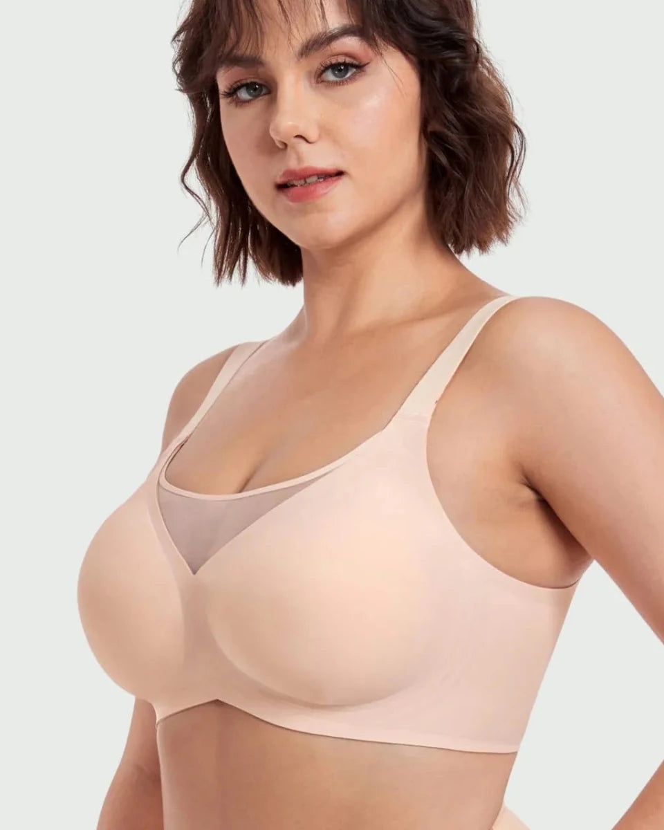 Lumisensy - LUMISENSY PLUS SIZE SEAMLESS LUMI BRA - Gray - M - LUMISENSY PLUS SIZE SEAMLESS LUMI BRA