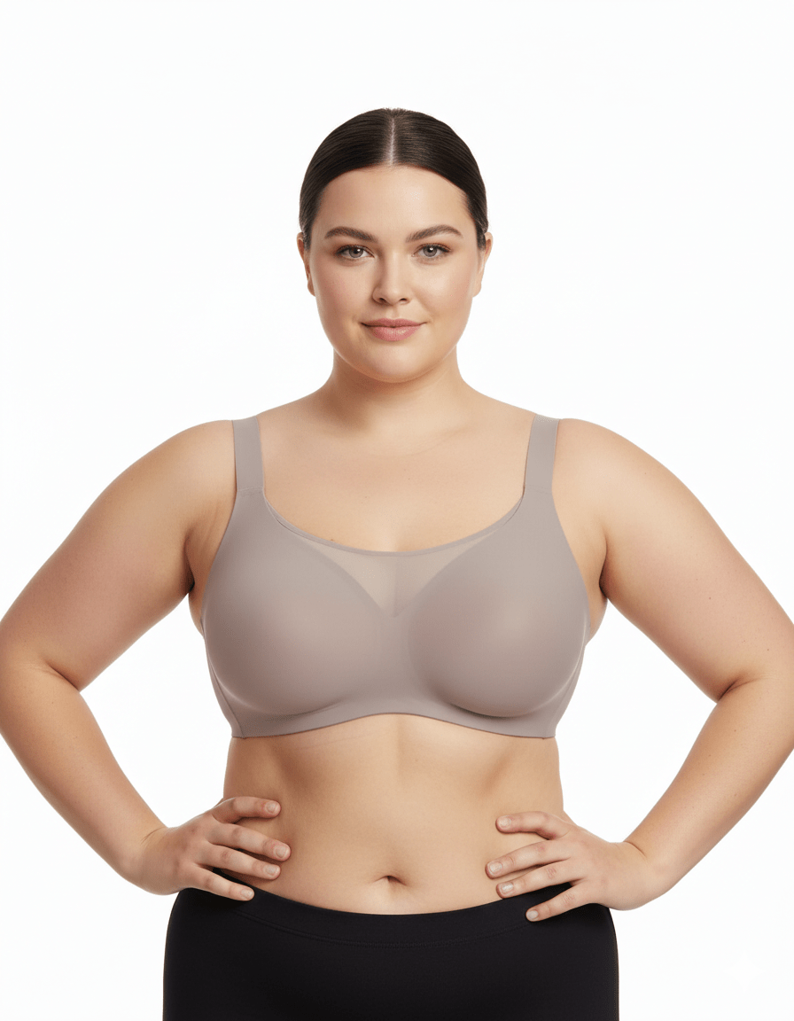 Lumisensy - LUMISENSY PLUS SIZE SEAMLESS LUMI BRA - Gray - M - LUMISENSY PLUS SIZE SEAMLESS LUMI BRA