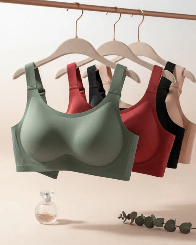 Lumisensy - Lumisensy® Premium Plus Size Comfort Bra Seamless Fit - RED - S - Lumisensy® Premium Plus Size Comfort Bra Seamless Fit