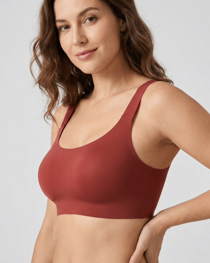 Lumisensy - Lumisensy® Premium Plus Size Comfort Bra Seamless Fit - RED - S - Lumisensy® Premium Plus Size Comfort Bra Seamless Fit