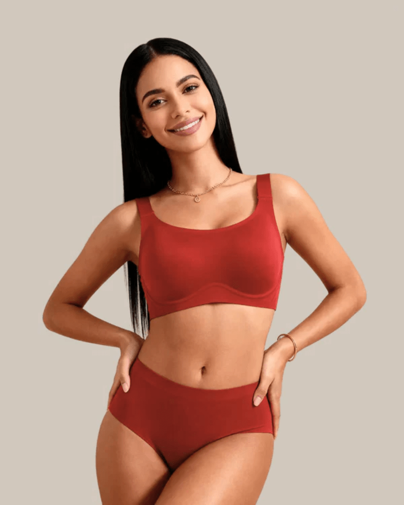 Lumisensy - Lumisensy® Premium Plus Size Comfort Bra Seamless Fit - RED - S - Lumisensy® Premium Plus Size Comfort Bra Seamless Fit
