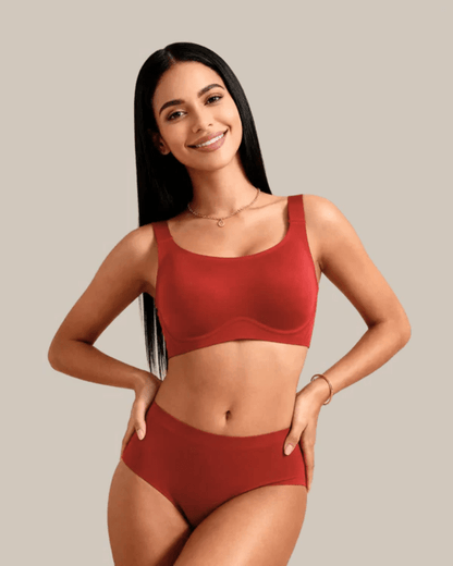 Lumisensy - Lumisensy® Premium Plus Size Comfort Bra Seamless Fit - RED - S - Lumisensy® Premium Plus Size Comfort Bra Seamless Fit