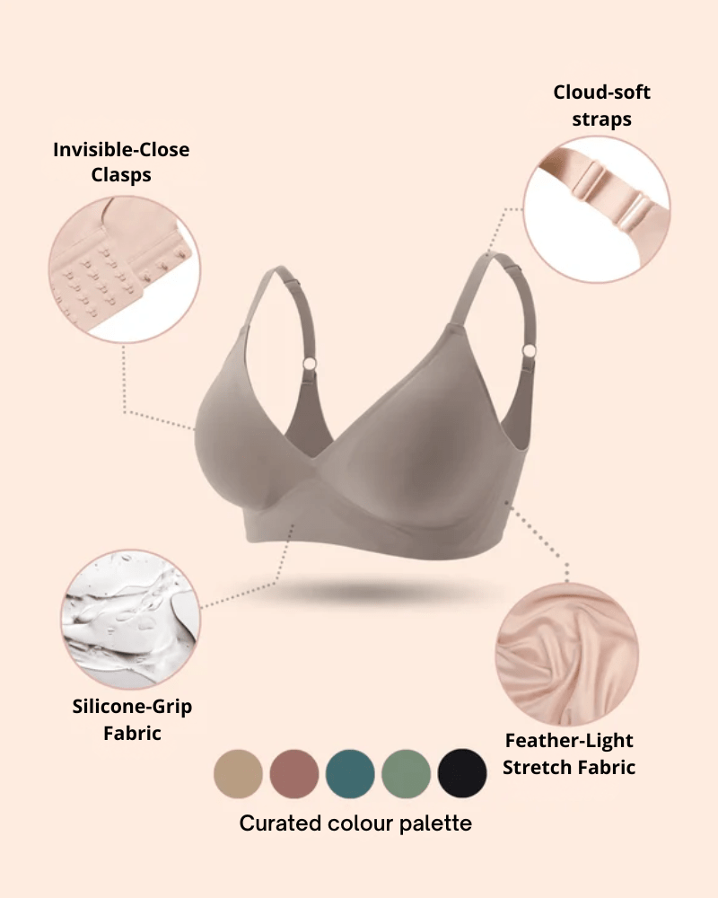 Premium Thin Strap Comfort Bra in BLUE - Thin Strap Design | Lumisensy