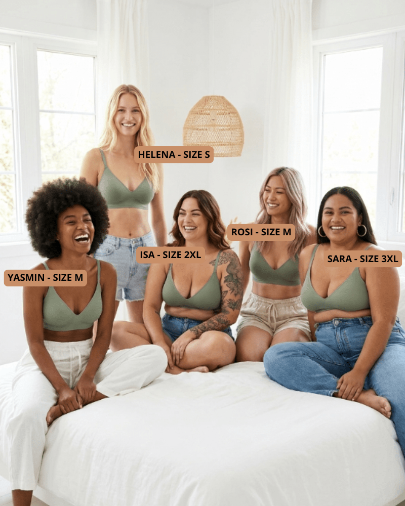 Premium Thin Strap Comfort Bra in SAND - Thin Strap Design | Lumisensy