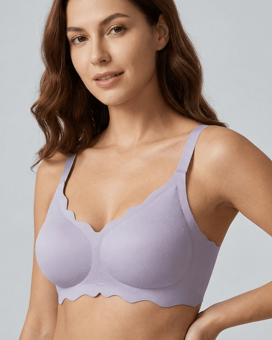 Seamless Cloud Cotton Anti-sagging Bra in Sea Salt - Soft Cotton | Lumisensy
