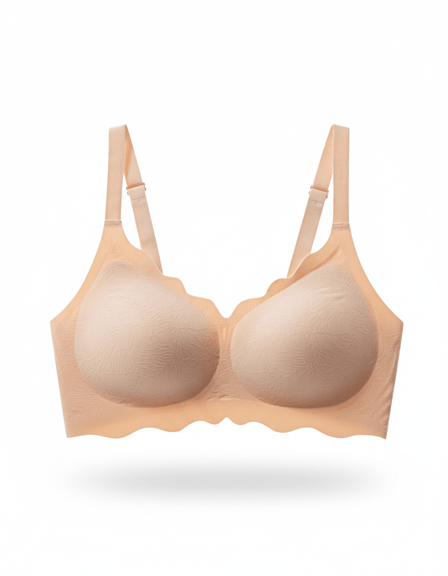 Seamless Cloud Cotton Anti-sagging Bra in White - Soft Cotton | Lumisensy