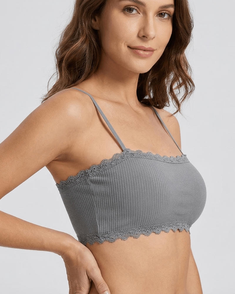 Lumisensy - Lumisensy® Seamless Cotton Bra Wireless Top - Black - 36kg - 75kg - Lumisensy® Seamless Cotton Bra Wireless Top