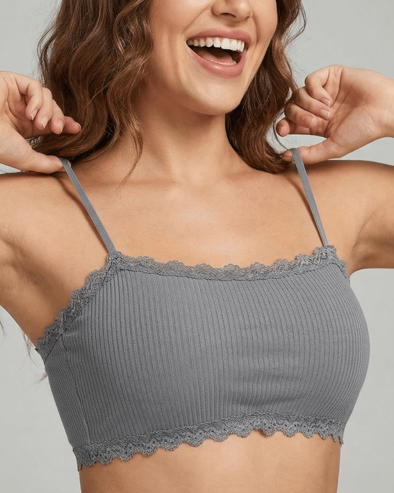 Lumisensy - Lumisensy® Seamless Cotton Bra Wireless Top - Black - 36kg - 75kg - Lumisensy® Seamless Cotton Bra Wireless Top