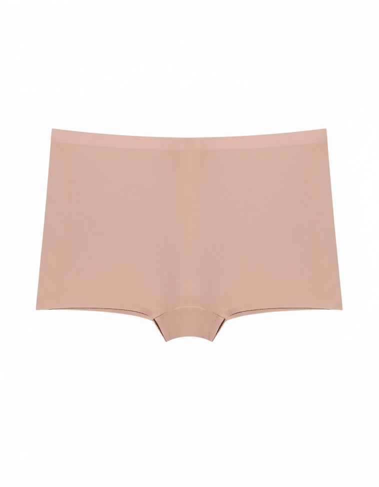 Seamless High-waisted Invisible Comfort in Apricot - High Waist Control | Lumisensy