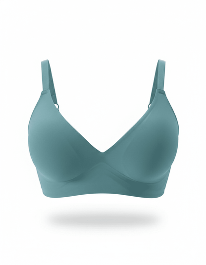 Seamless Wireless Comfort Bra in Blue - Wireless Comfort | Lumisensy