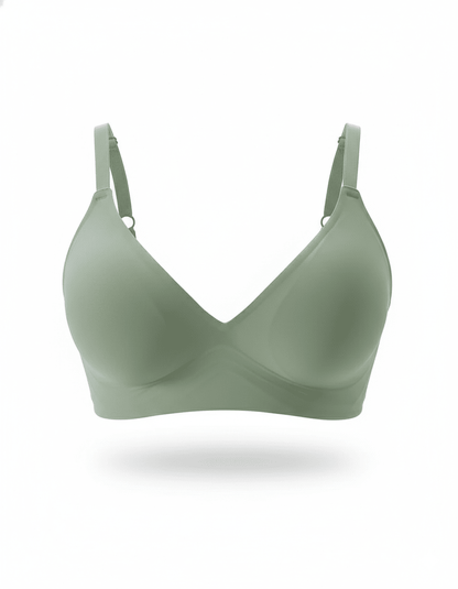 Seamless Wireless Comfort Bra in Green - Wireless Comfort | Lumisensy