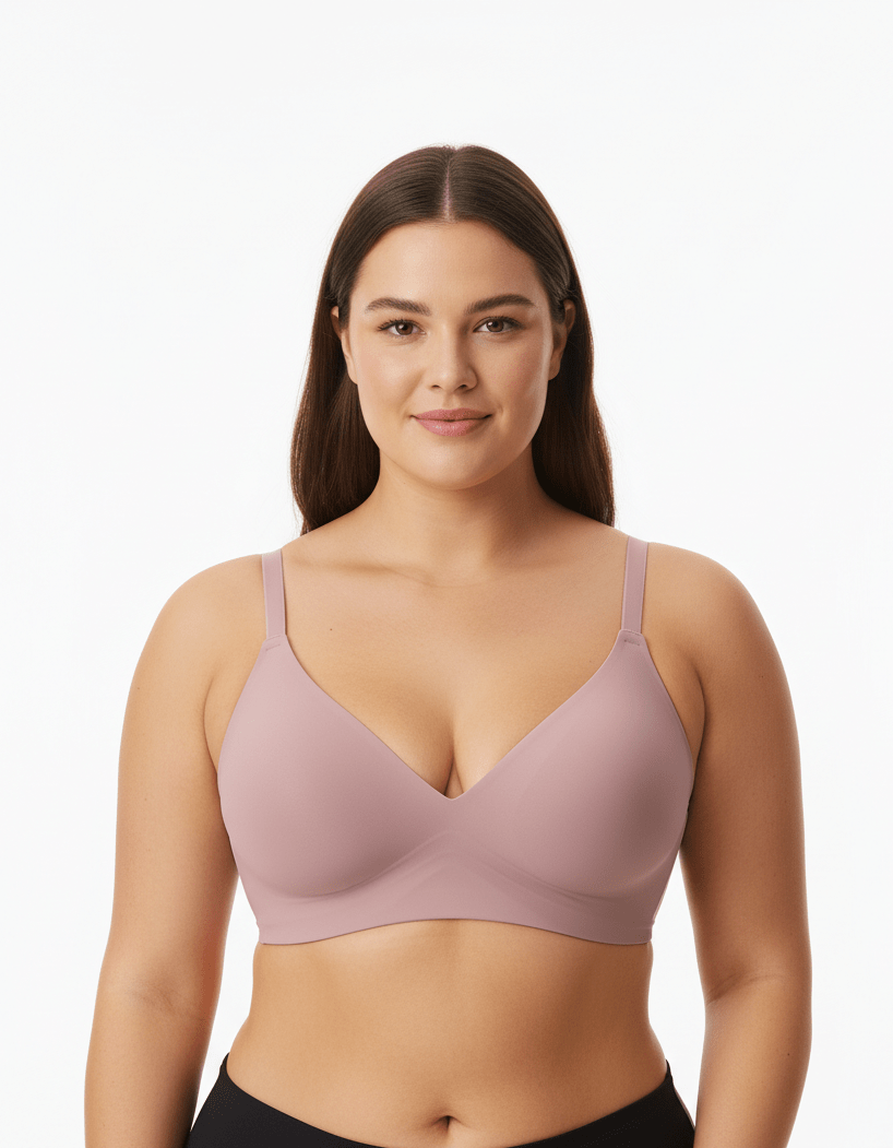 Seamless Wireless Comfort Bra in Black - Wireless Comfort | Lumisensy
