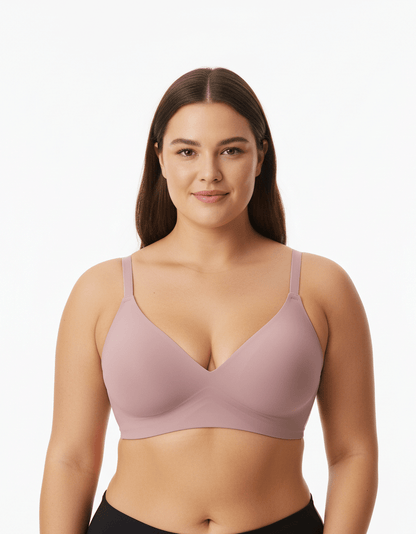 Seamless Wireless Comfort Bra in Black - Wireless Comfort | Lumisensy