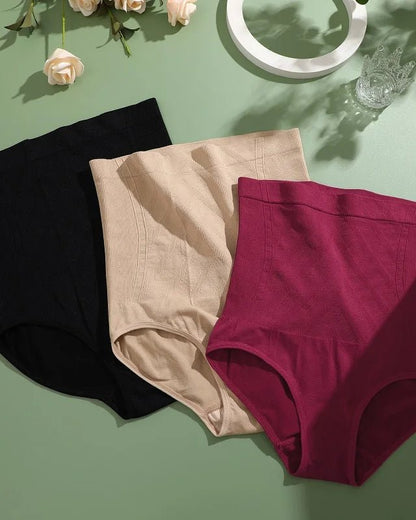 Signature Sculpt Seamless High-rise Control Briefs in Apricot - Tummy Control | Lumisensy