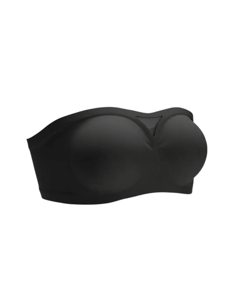 Strapless Sensation Bra with Removable Pads in BLACK - Strapless Support | Lumisensy