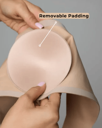 Strapless Sensation Bra with Removable Pads in SAND - Strapless Support | Lumisensy