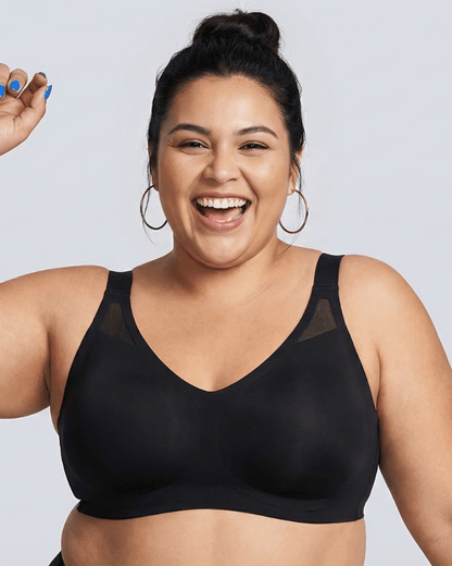 Lumisensy - Lumisensy® Wire - Free No - Clasp Academy Top Bra - BLACK - S - Lumisensy® Wire - Free No - Clasp Academy Top Bra