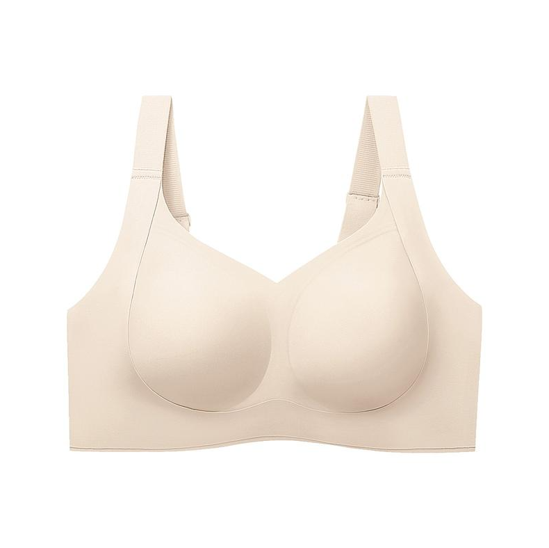 Wireless Push-Up Seamless Jelly Bra in Nude - Cloud-Lift Support | Lumisensy