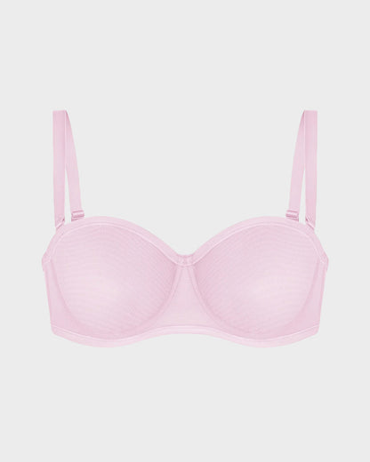 Lumisensy® Strapless Mesh Underwire Balconette Bra