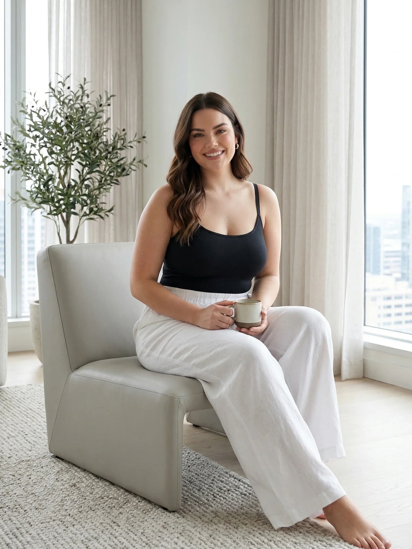 Lumisensy® Shaping Scoop Neck Cami Back and Tummy Control