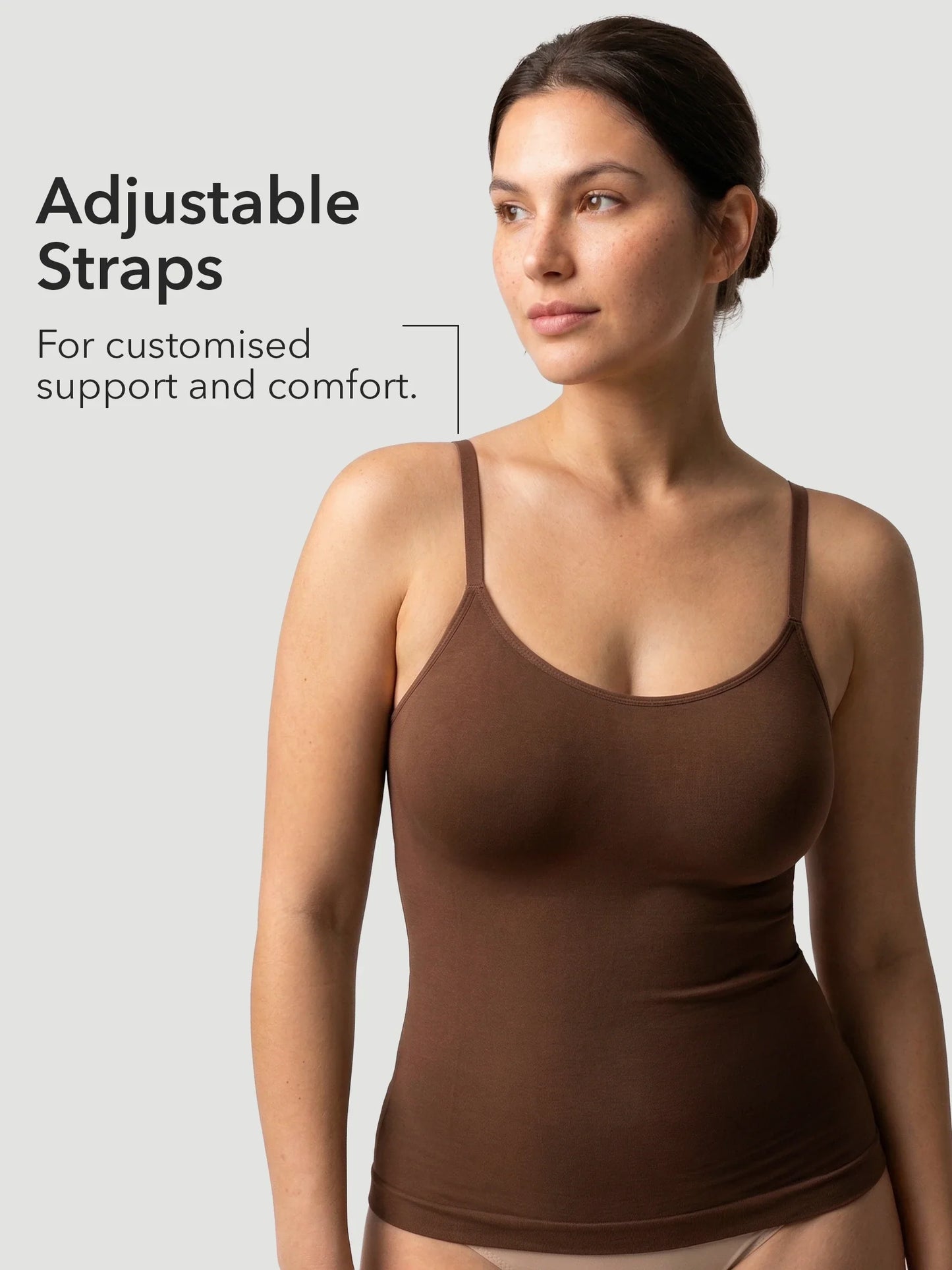 Lumisensy® Shaping Scoop Neck Cami Back and Tummy Control