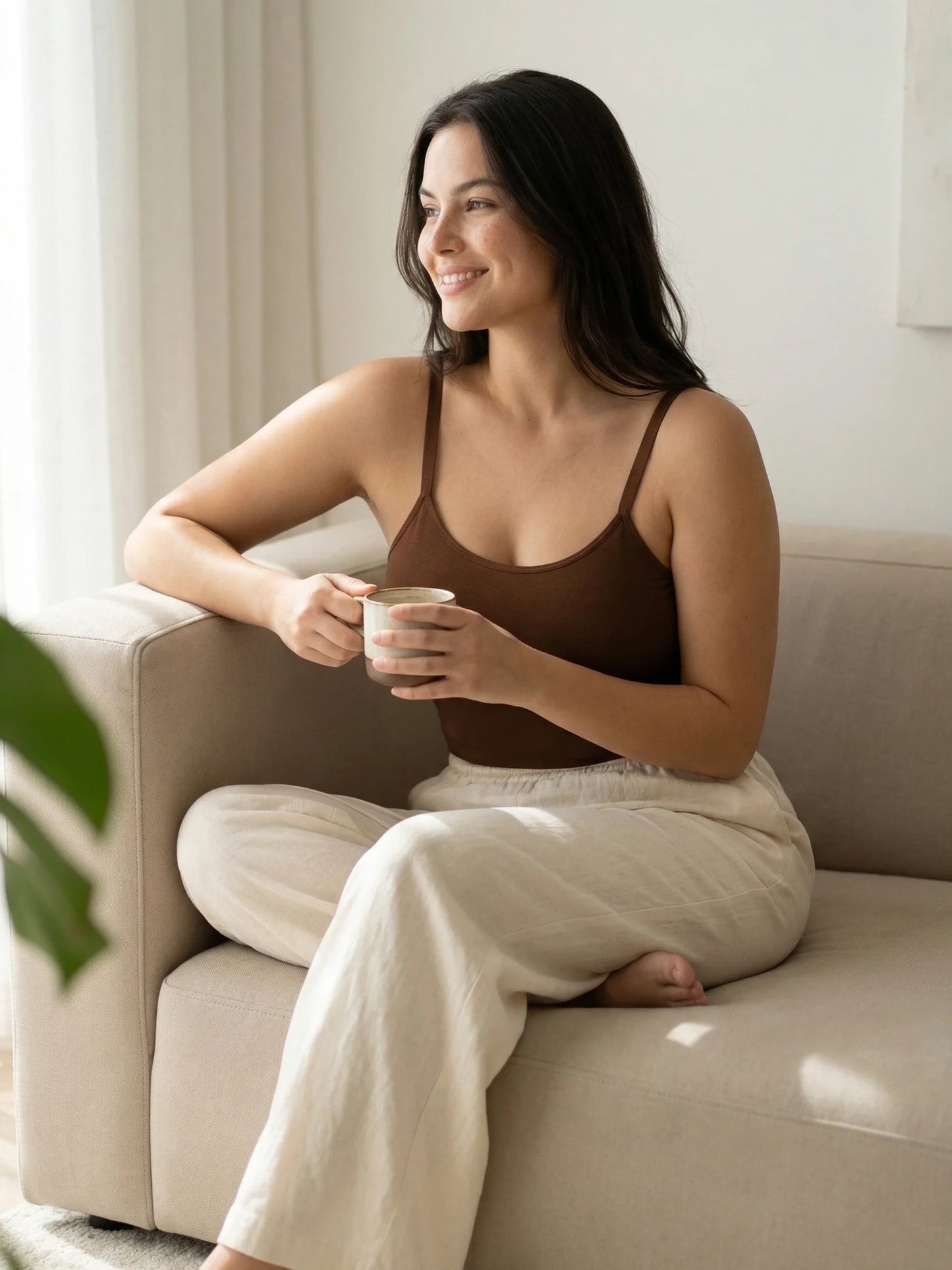 Lumisensy® Shaping Scoop Neck Cami Back and Tummy Control